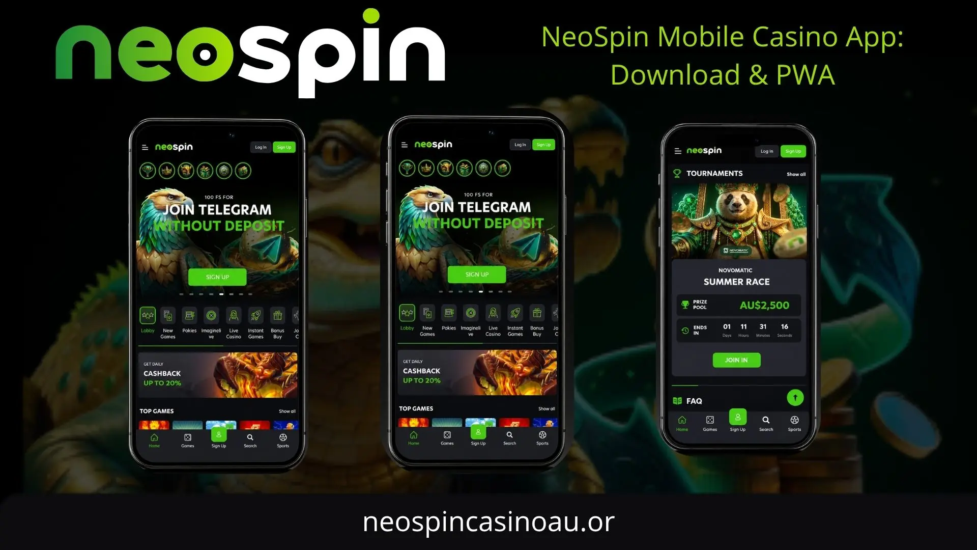 NeoSpin Casino mobile app