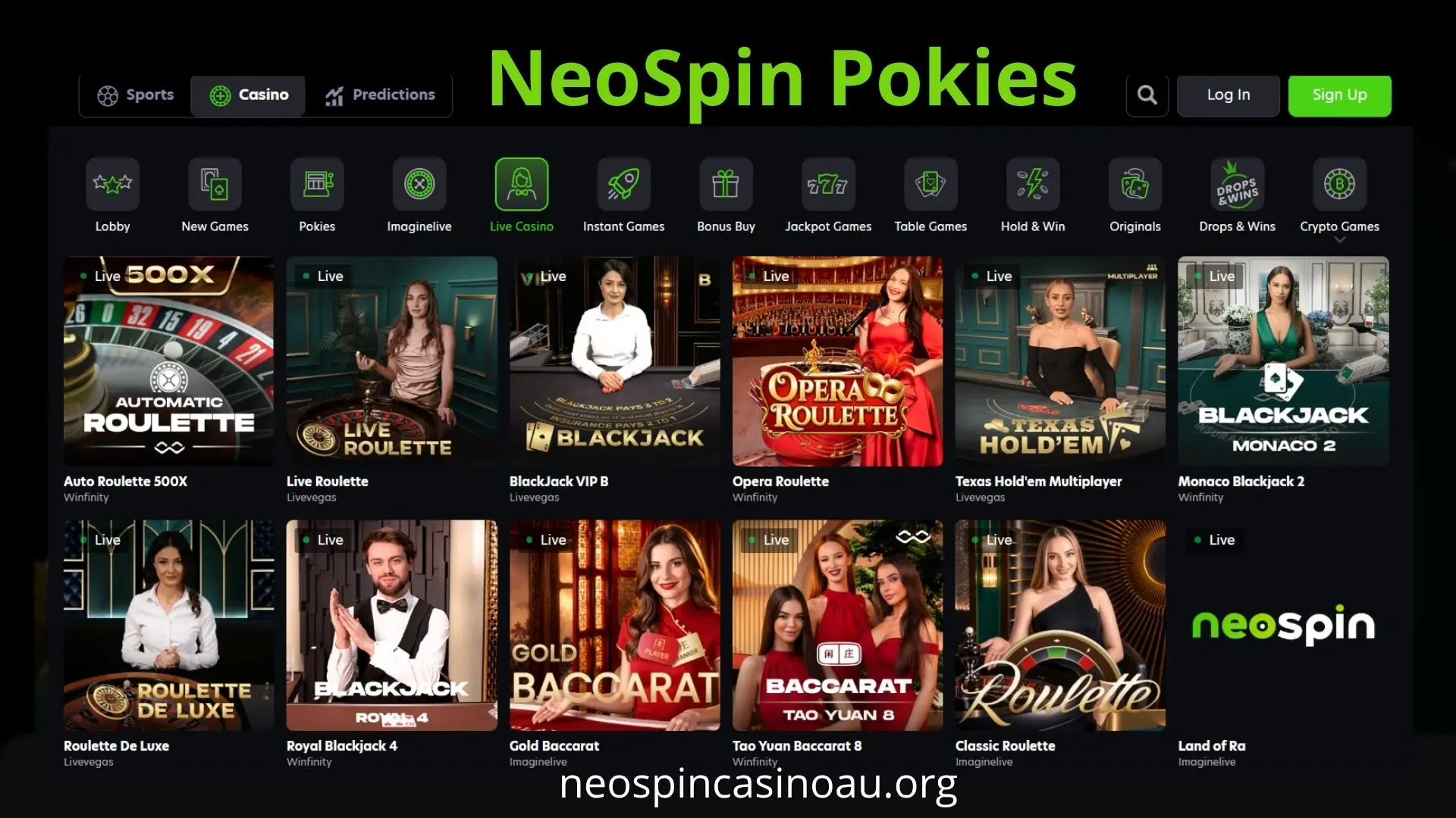 NeoSpin online slot machines